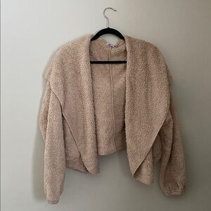 So soft teddy cardigan sweater